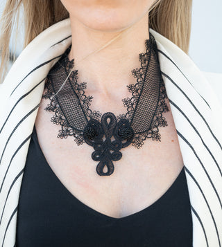 Black Lace Necklace