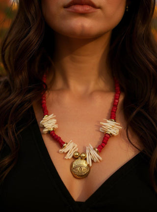 Golden Eye of the Sea Necklace